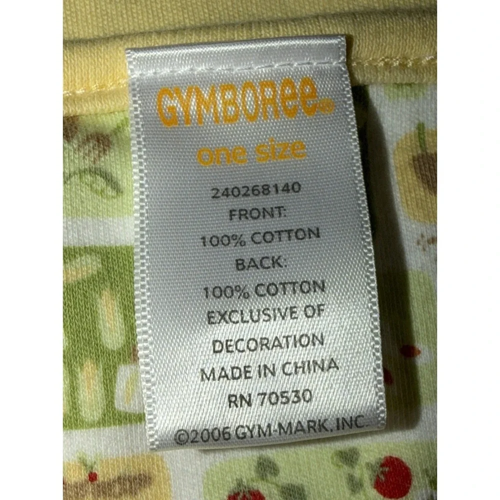 Gymboree Does Your Garden Grow‎ vegetables blanket Yellow Green dig 2006